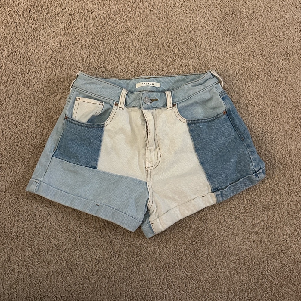 PacSun Light Blue Denim Mom Shorts